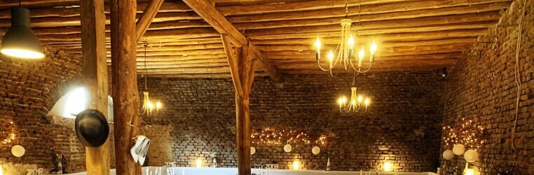 Blick in die Hochzeitslocation Oefter Wald in Essen.